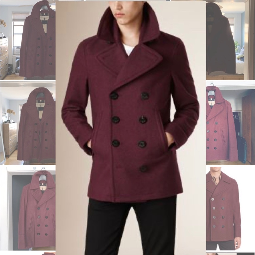 Burberry wool & cashmere pea coat